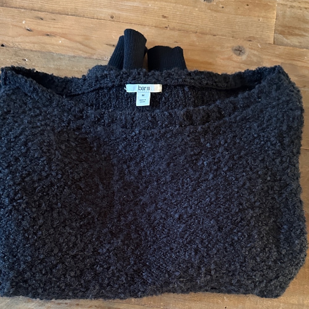 Bar III Textured Black Sweater - Picture 9 of 13